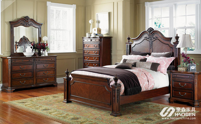 欧式红木卧室床能使卧室更加高贵